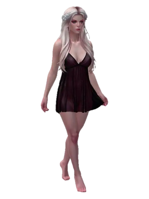 Silken Eclipse 3D model, vytvořený pomocí AI
