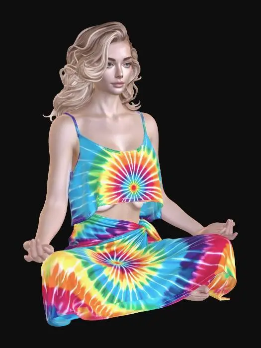 3D model for Tie-Dye Serenity