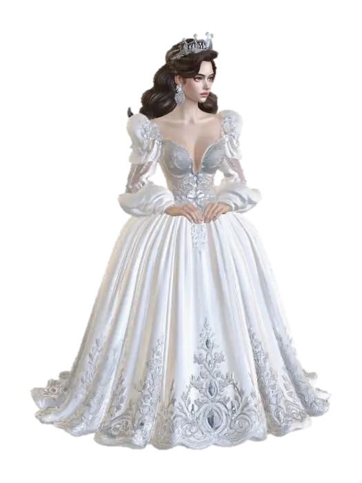 Moonlit Forest Bride - Romance 3D model, vytvořený pomocí AI