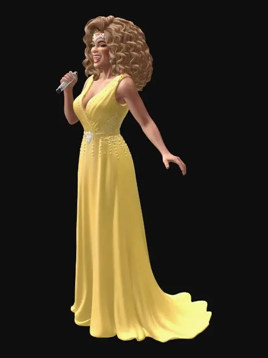 3D model for Golden Stage Diva