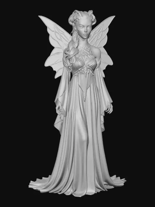 3D model for Stained Glass Angel