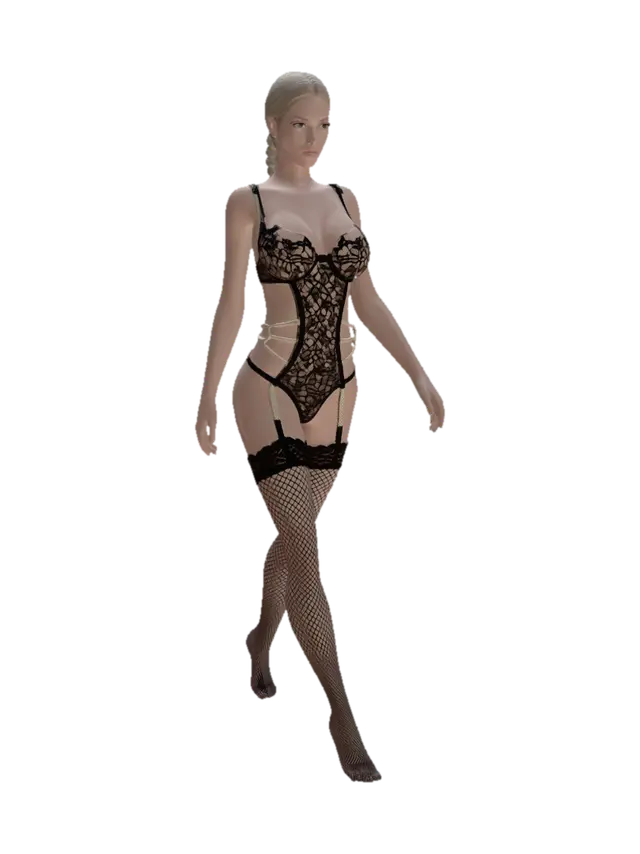 Midnight Lace Walk 3D model, vytvořený pomocí AI