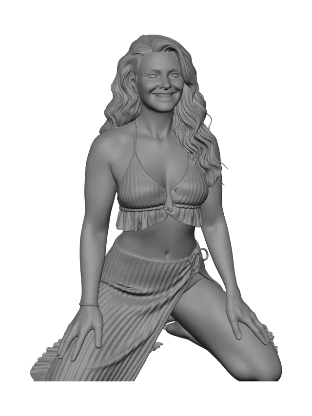 3D model for Sunlit Beach Elegance