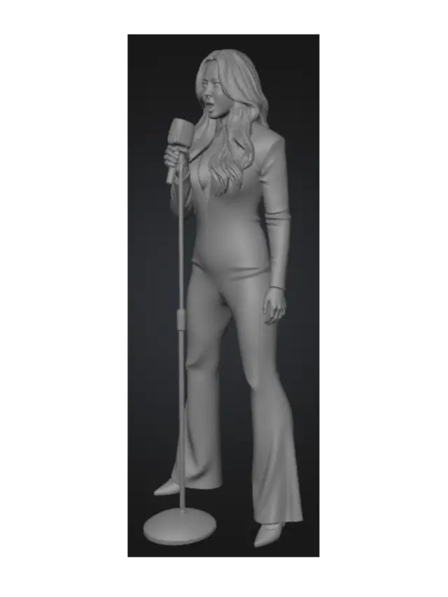 3D model for Sequined Diva at the Microphone