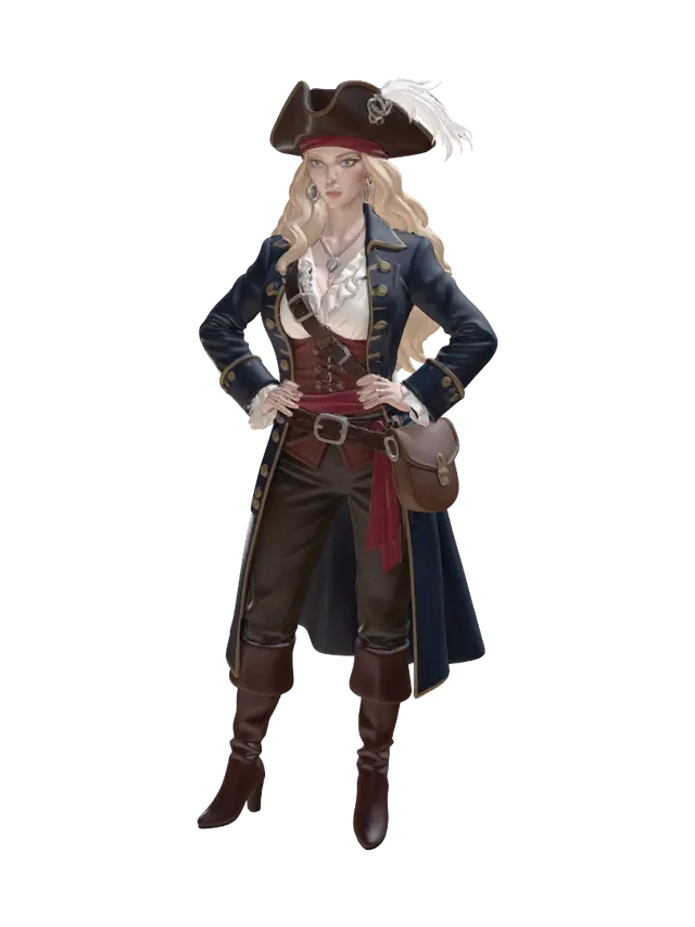 Crimson Corsair - Seafaring 3D model, vytvořený pomocí AI