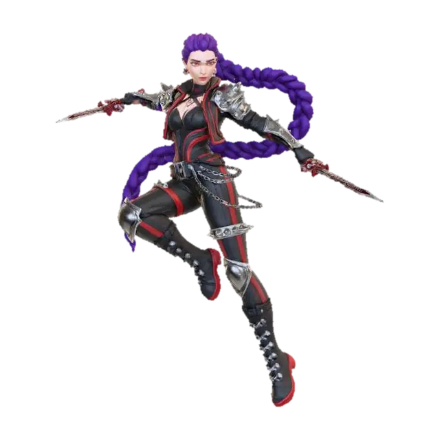 K Pop Demon hunter, Rumi - Kpop 3D model, vytvořený pomocí AI