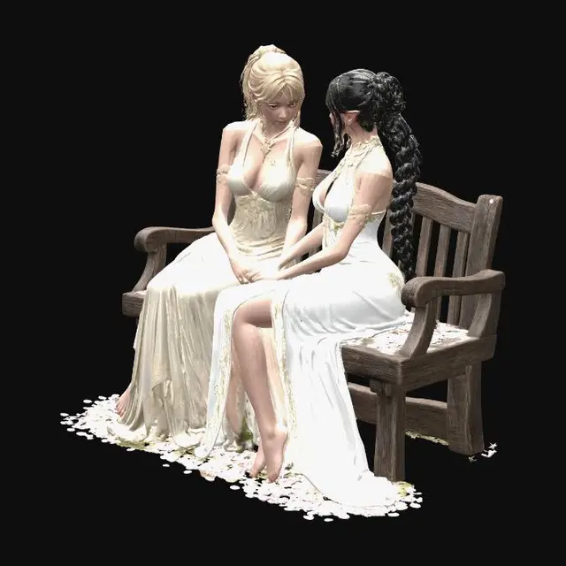 3D model for Petals Beneath the Blossom Tree