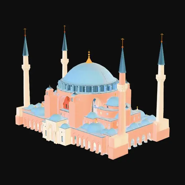 3D model for Hagia Sophia - Church - Cathedral - Mosque