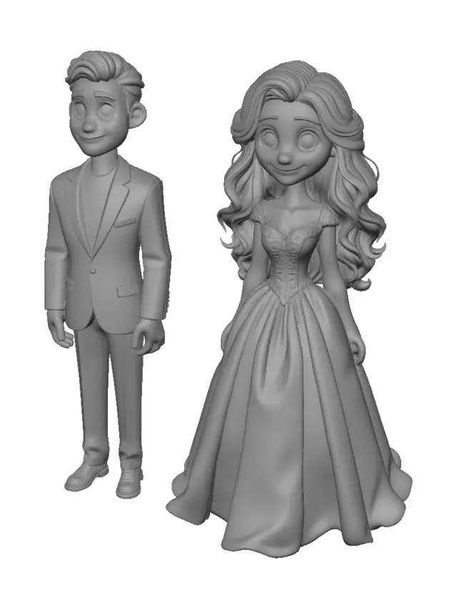 3D model for Wedding Day Duo
