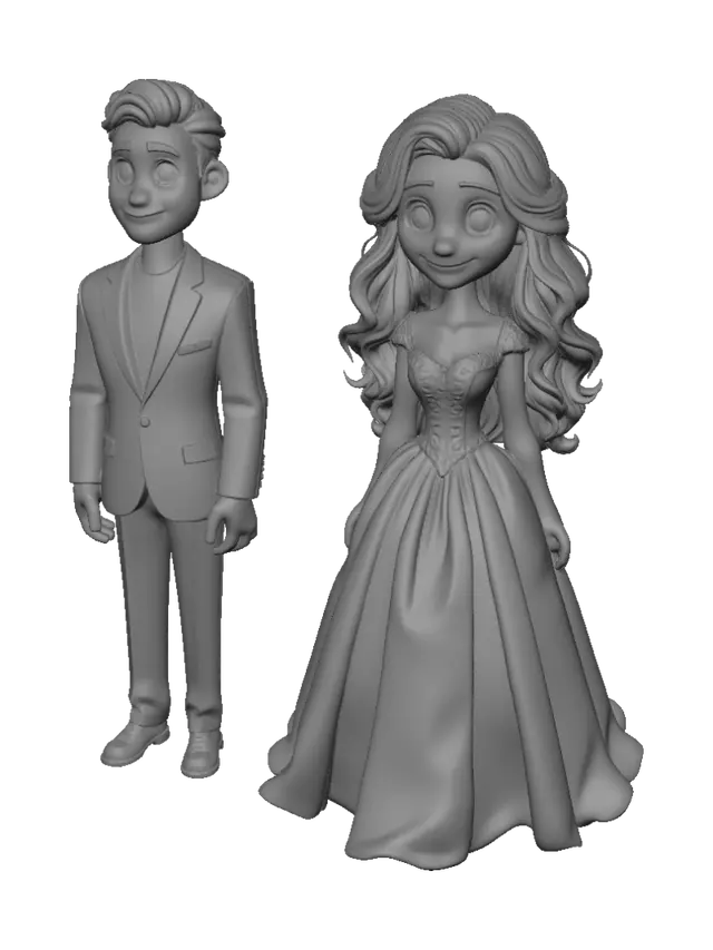 3D model for Wedding Day Duo