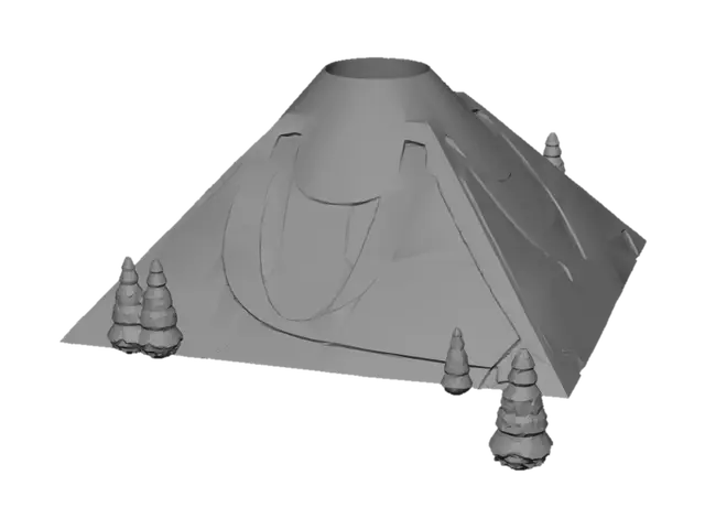 3D model for Molten Mountain