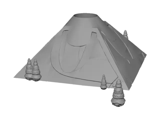 3D model for Molten Mountain