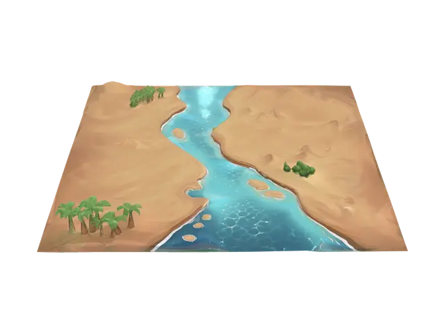 3D model for Azure River Through the Dunes