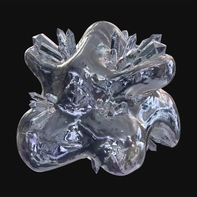 3D model for Iridescent Crystal Bloom