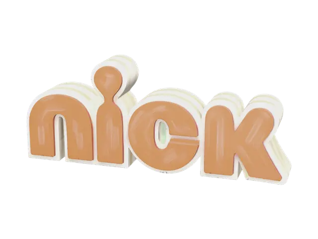 3D model for Weathered Nickelodeon Logo