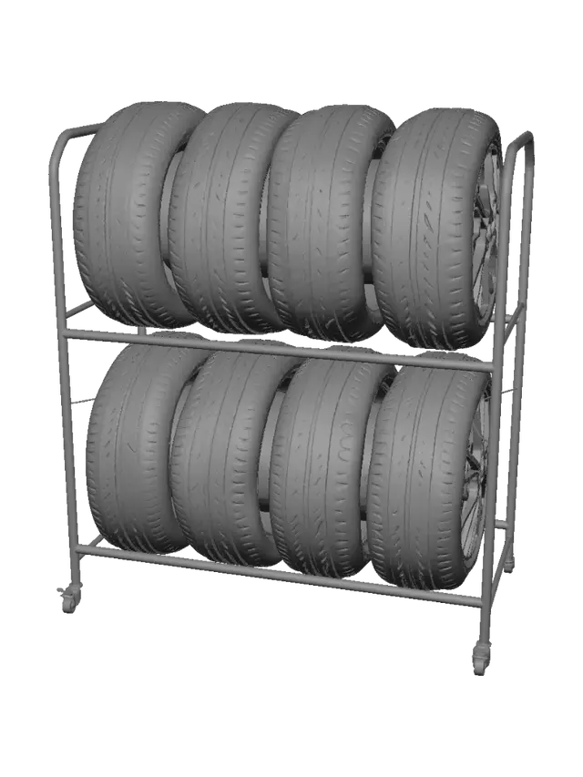 3D model for Tire Storage Rack