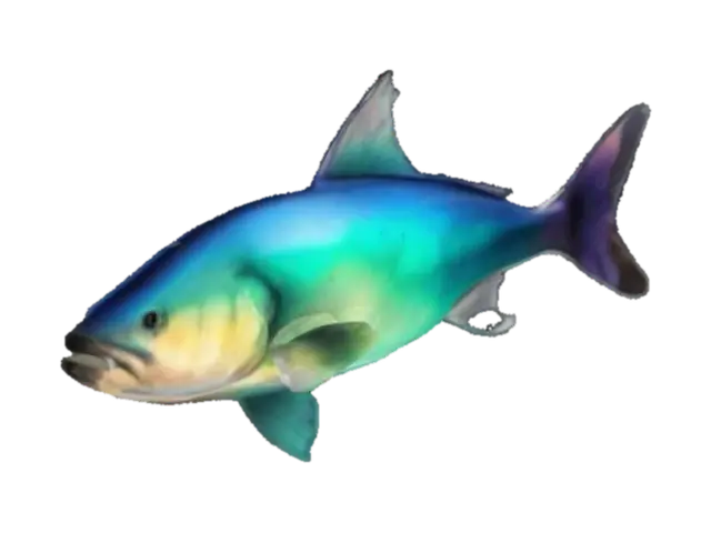 Rainbow Fish - Children 3D model, vytvořený pomocí AI