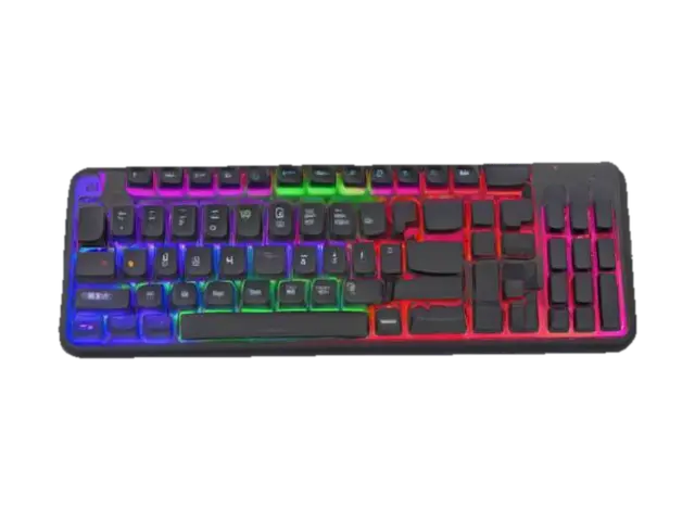 rgb color keyboard - Input model 3D, wygenerowany przez AI
