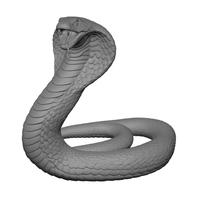 3D model for Jungle Cobra by the River