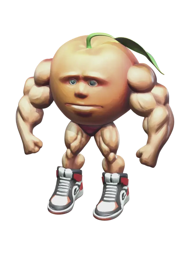 Realistic Udin Din Din Dun 3D model, vytvořený pomocí AI