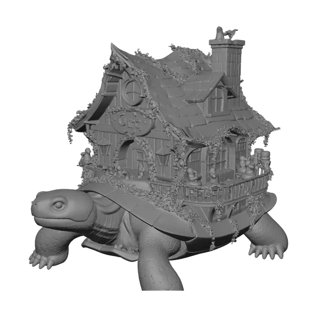 3D model for Cafe on a Giant Turtle