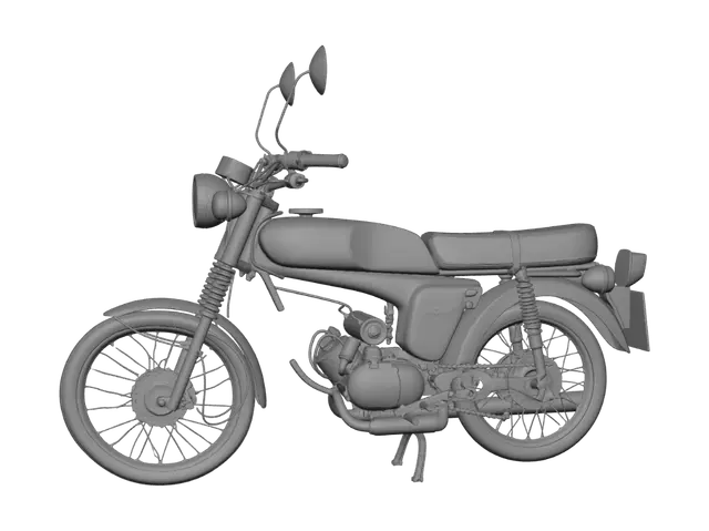 3D model for Yamaha 750 Classic Motorcycle