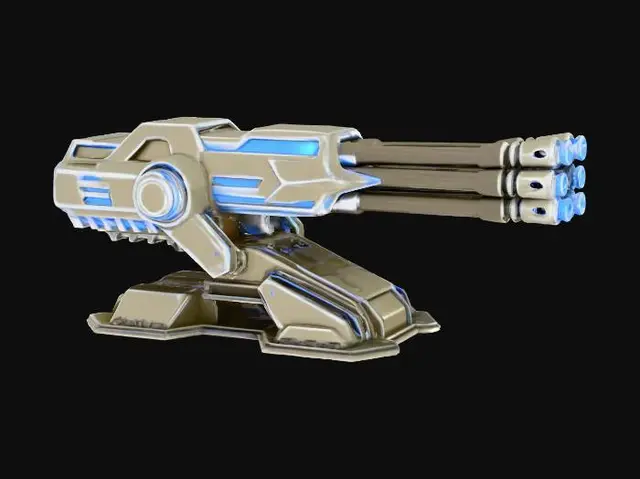3D model for Laser Turret Cannon