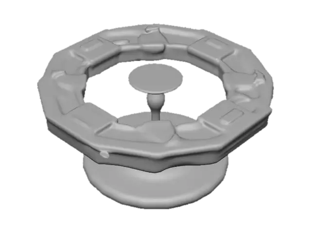 3D model for destroyed car