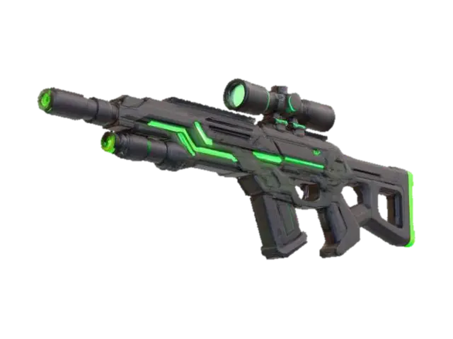 3D-модель Neon Phaser Rifle, сгенерированная ИИ