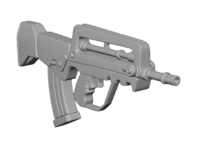 3D model for Cyberpunk-Famas-X-Rifle