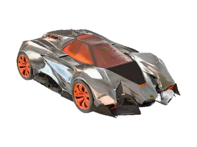 Futuristic Supercar - Sportscar 3D model, vytvořený pomocí AI