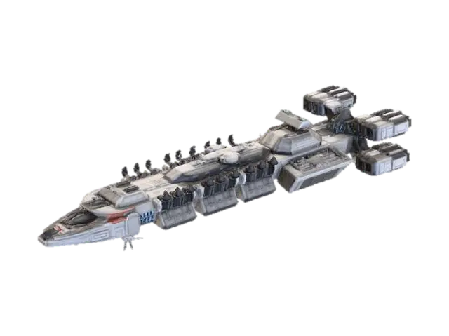 Starship -X- Odyssey - Interstellar 3D model, vytvořený pomocí AI