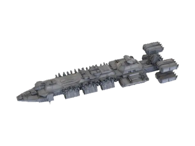 Starship -X- Odyssey - Interstellar 3D model, vytvořený pomocí AI