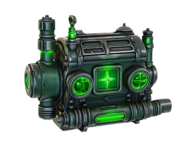 Neon Reactor Core - Circular 3D model, vytvořený pomocí AI