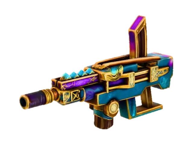 Mystic Pulse Rifle 3D model, vytvořený pomocí AI