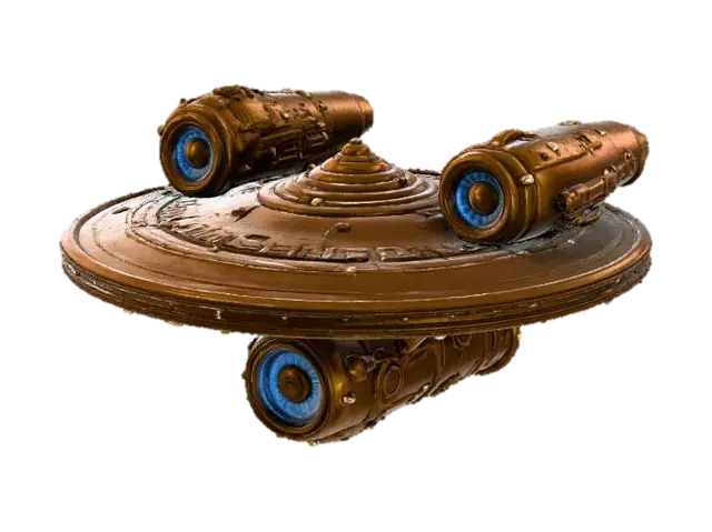 Steampunk Starship, #Thanksgiving# 3D model, vytvořený pomocí AI