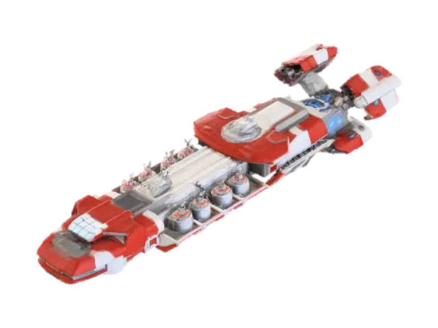 Starship Odyssey, #Thanksgiving# 3D model, vytvořený pomocí AI