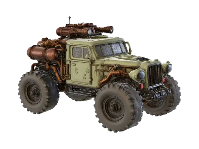 Mô hình 3D Steampunk Offroader, #Christmas2025# - Offroad, được tạo bằng AI