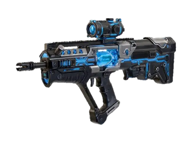 Futuristic Plasma Rifle-Y-C-X - Laser 3D model, vytvořený pomocí AI