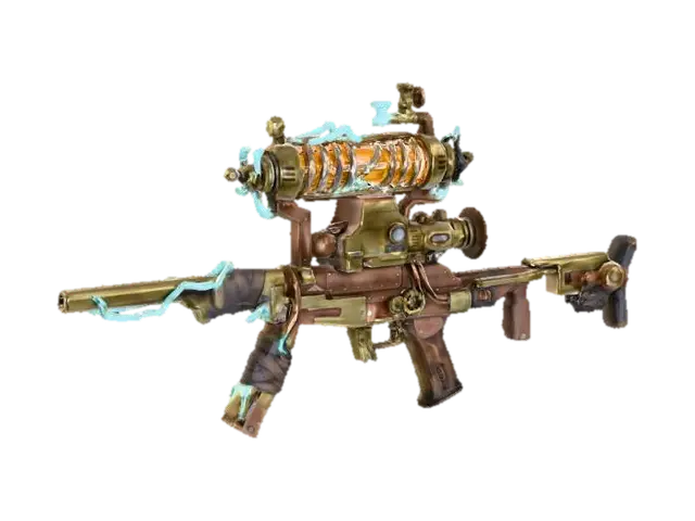 Steampunk Lightning Rifle 3D model, vytvořený pomocí AI