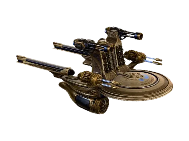 Golden Voyager X 3D model, vytvořený pomocí AI