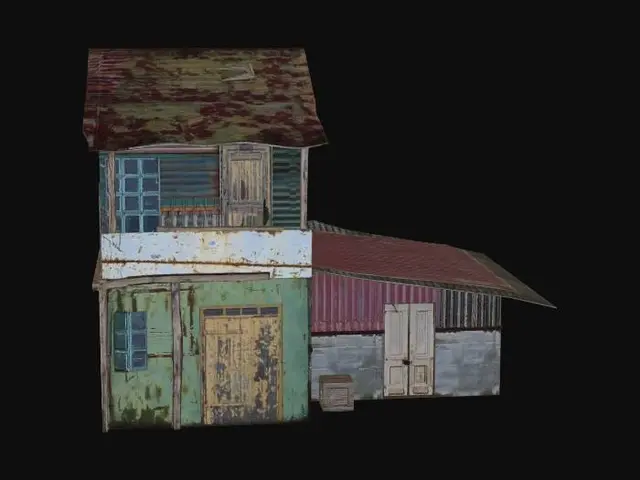 3D model for Rusty Patchwork House