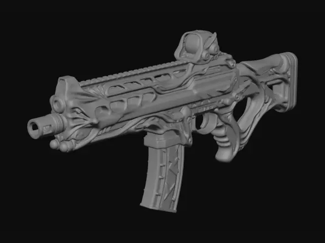 3D model for Biomech Assault Rifle