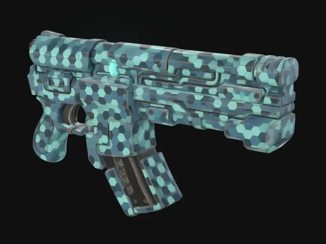 3D model for Azure Hex Pistol