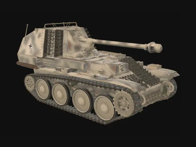 3D model for Desert Jagdpanzer IV