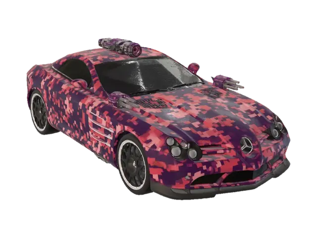 Pixelated Fury 3D model, vytvořený pomocí AI