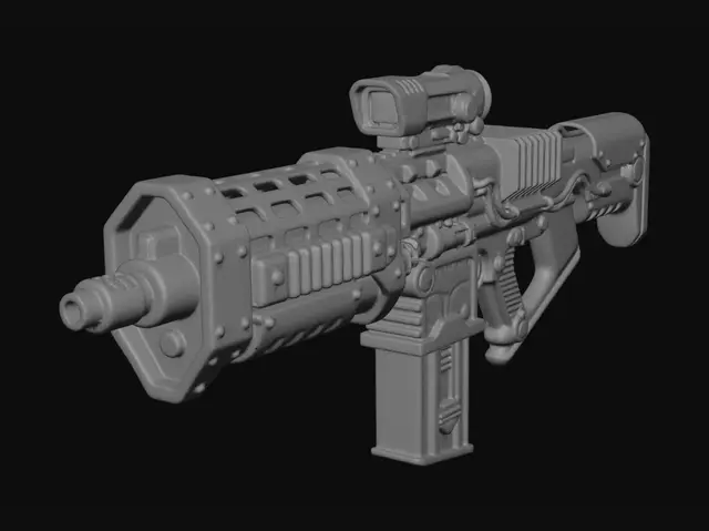 3D model for Crimson Siege Blaster