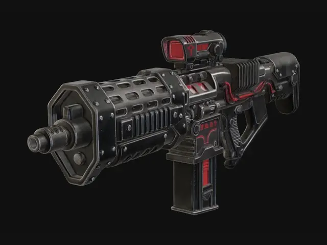 3D model for Crimson Siege Blaster