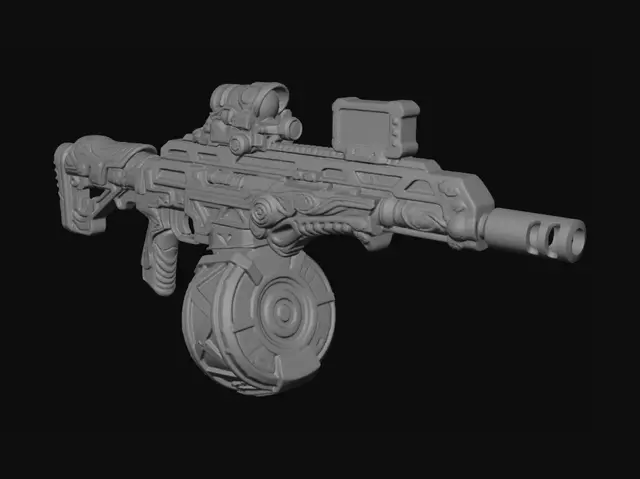 3D model for Verdant Circuit Rifle