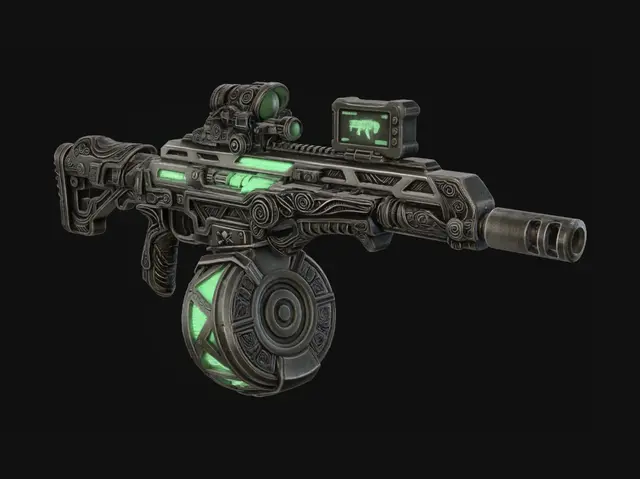 3D model for Verdant Circuit Rifle